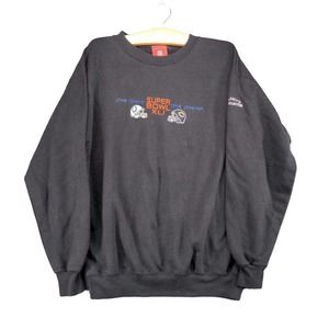 NFL Super Bowl XLI Sweatshirt Men's L Black Colts Bears Logo